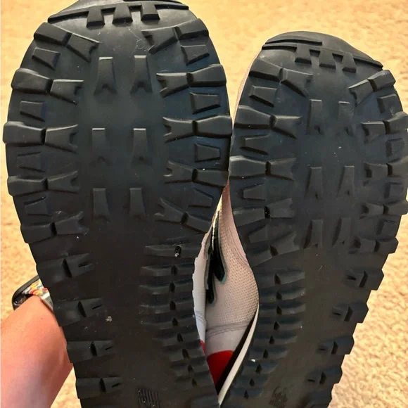 New Balance 515, women's 9.5B, white/gray/teal/red - Picture 6 of 9